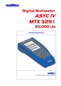 ASYC IV MTX 3291 Digital Multimeter 60,000 cts