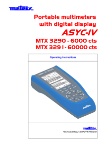 ASYC-IV Portable multimeters with digital display