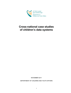 Cross-national case studies of children’s data systems NOVEMBER 2011