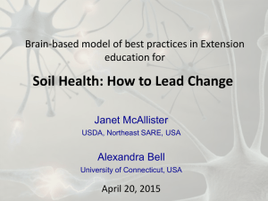 Soil Health: How to Lead Change education for Janet McAllister
