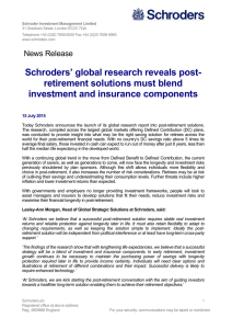 Schroder Investment Management Limited 31 Gresham Street, London EC2V 7QA