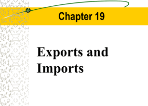 Exports and Imports Chapter 19