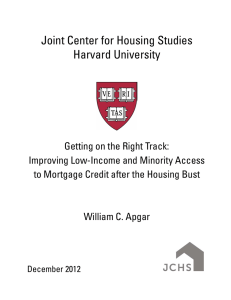 Joint Center for Housing Studies Harvard University