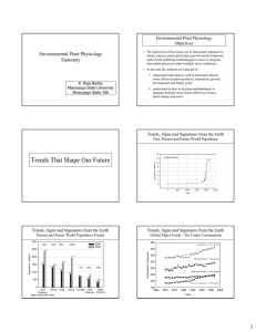 Environmental Plant Physiology Objectives