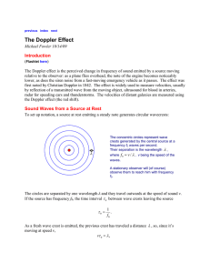 The Doppler Effect Introduction