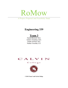 RoMow  Engineering 339 Team 3