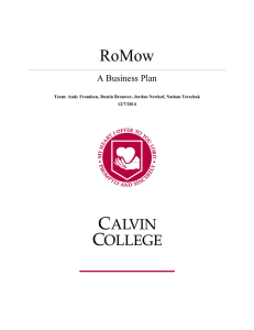 RoMow A Business Plan   