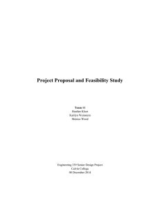 Project Proposal and Feasibility Study