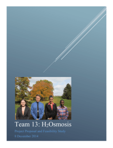 Team 13: H Osmosis  2