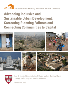 Advancing Inclusive and Sustainable Urban Development: Correcting Planning Failures and