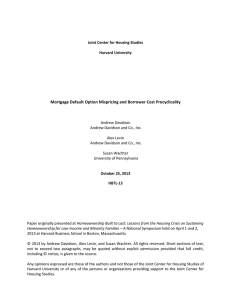 Mortgage Default Option Mispricing and Borrower Cost Procyclicality