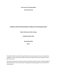 Incidence and Price Discrimination: Evidence from Housing Vouchers