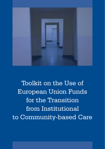 Toolkit on the Use of European Union Funds for the Transition from Institutional