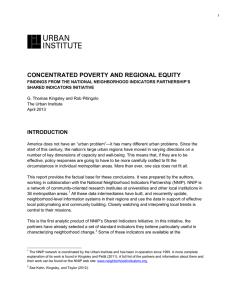 CONCENTRATED POVERTY AND REGIONAL EQUITY INTRODUCTION