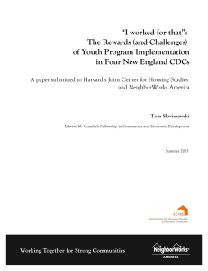 “I worked for that”: The Rewards (and Challenges) of Youth Program Implementation