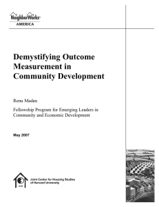 Demystifying Outcome Measurement in Community Development