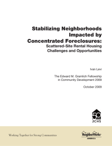 Stabilizing Neighborhoods Impacted by Concentrated Foreclosures: Scattered-Site Rental Housing