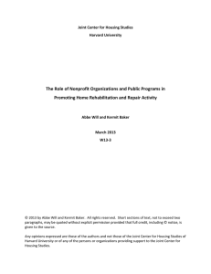 The Role of Nonprofit Organizations and Public Programs in