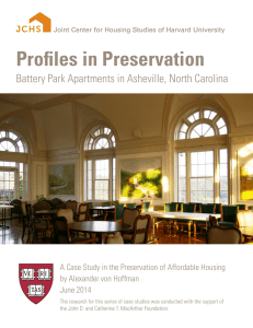 Profiles in Preservation Battery Park Apartments in Asheville, North Carolina