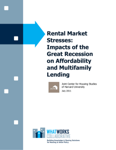 Rental Market Stresses: Impacts of the Great Recession