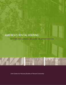 AMERICA’S REntAl HouSIng Joint Center for Housing Studies of Harvard University