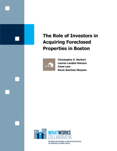 The Role of Investors in Acquiring Foreclosed Properties in Boston