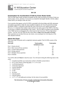 This EA/CBE Study Guide can help you prepare for the... need to study, review, and learn. To succeed, you should... Art 1A