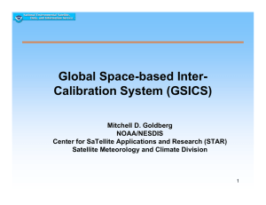 Global Space-based Inter- Calibration System (GSICS)