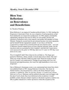 Bless You: Reflections on Benevolence and Benedictions