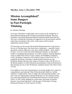 Mission Accomplished? Some Dangers in Past-Participle Thinking