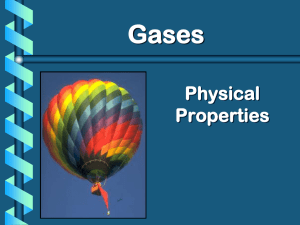 Gases Physical Properties