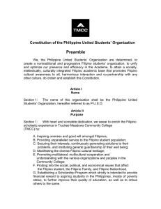 Preamble Constitution of the Philippine United Students’ Organization