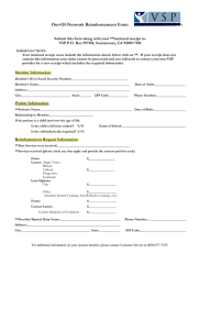 Out-Of-Network Reimbursement Form