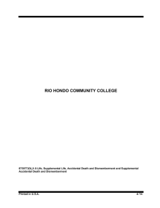 RIO HONDO COMMUNITY COLLEGE