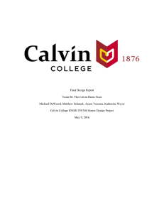 Final Design Report Team 06: The Calvin Drain Trust