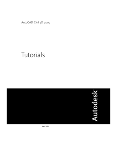 Tutorials AutoCAD Civil 3D 2009 April 2008