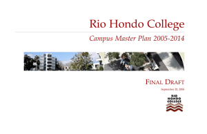 Rio Hondo College Campus Master Plan 2005-2014 F D