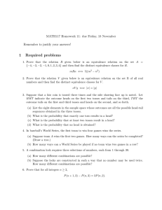 1 Required problems MATH117 Homework 11: due Friday, 18 November