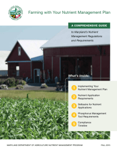 farming with Your Nutrient Management Plan 1 2 3