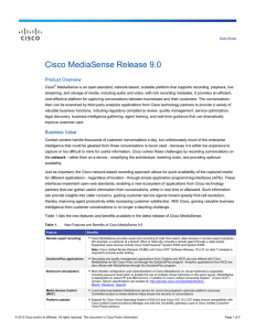 Cisco MediaSense Release 9.0 Product Overview