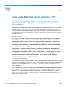 Cisco Unified Contact Center Enterprise 10.0