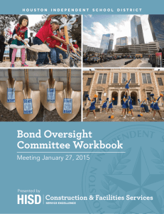 Bond Oversight Committee Workbook Meeting January 27, 2015 Presented by