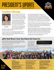 President’s Message COVERING DECEMBER 2015