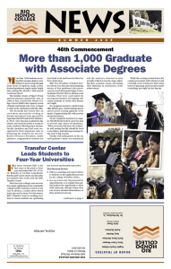 More than 1,000 Graduate with Associate Degrees M 46th Commencement