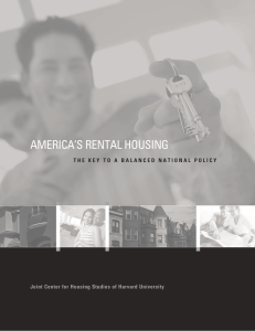 AMERICA’S REntAl HouSIng Joint Center for Housing Studies of Harvard University