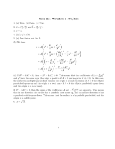 Math 113 - Worksheet 1 - 9/4/2015 i.