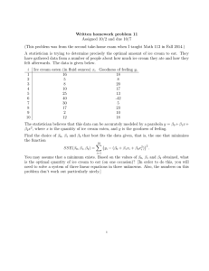 Written homework problem 11 Assigned 10/2 and due 10/7