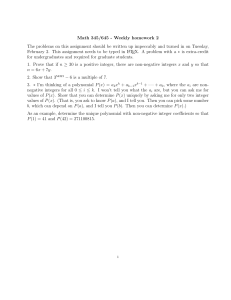 Math 345/645 - Weekly homework 2