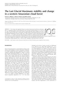 JOURNAL OF QUATERNARY SCIENCE (2005) 20(7–8) 693–701 Copyright