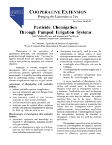 C E  Pesticide  Chemigation